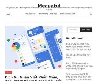 Mecuatui.com(Thế giới của mẹ) Screenshot