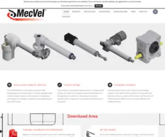 MecVel.de(Electric Linear Actuators and Screw Jacks) Screenshot