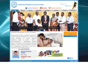 Mecw.org(Mahendra Engineering College for Women) Screenshot