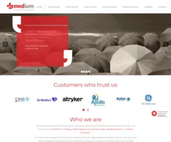 Med-Ium.com(Healthcare Consulting Market Leader in India) Screenshot