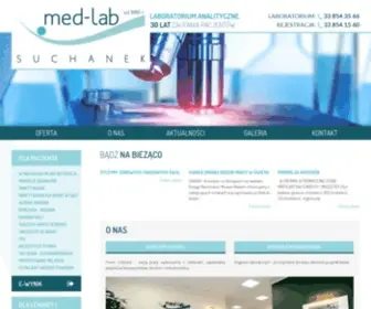 Med-Lab-Suchanek.pl(Strona główna) Screenshot