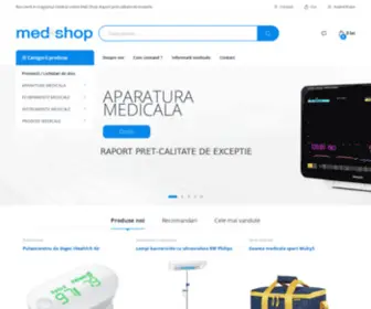 Med-Shop.ro(Med-Shop magazin online de aparatura medicala, echipament medical de diagnostic, instrumente medicale, produse medicale) Screenshot