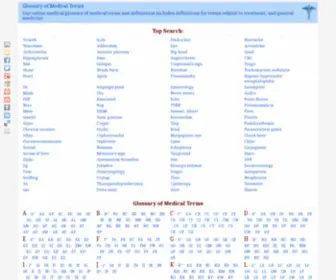 Med-Word.com(Online Medical Terminology Catalog) Screenshot