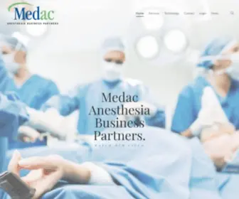 Medac.com(Medac Anesthesia Revenue Cycle Management and Billing Services) Screenshot