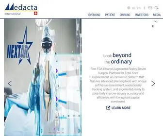 Medacta.be(We never stop striving for a better future. A true passion for improving patient lives. The surgeon) Screenshot