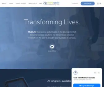 Medactiv.ca(Transforming Lives) Screenshot