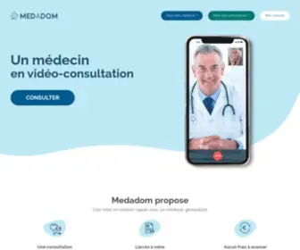Medadom.com(Consultez un médecin en vidéo 7j/7) Screenshot