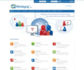 Medagog.com(Social media) Screenshot