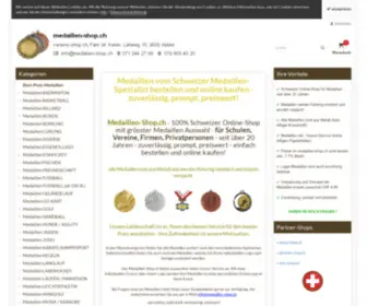 Medaillen-Shop.ch(Im Schweizer kaufen Sie Medaillen in bester Qualität zu fairen Preisen) Screenshot
