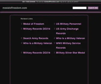 Medaloffreedom.com(Medaloffreedom) Screenshot