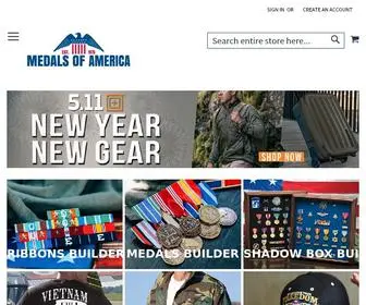 Medalsofamerica.com(Military Service Awards & Apparel) Screenshot
