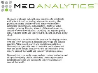 Medanalytics.com(Medanalytics) Screenshot