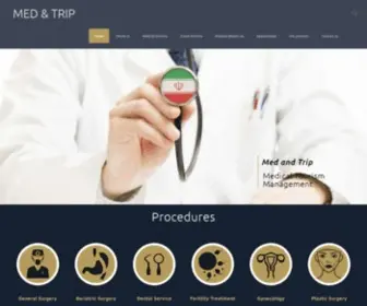 Medandtrip.com(Medical Tourism Management in IRAN) Screenshot