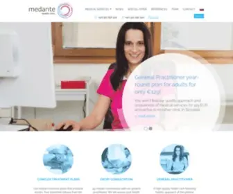 Medante.com(MEDANTE clinic) Screenshot