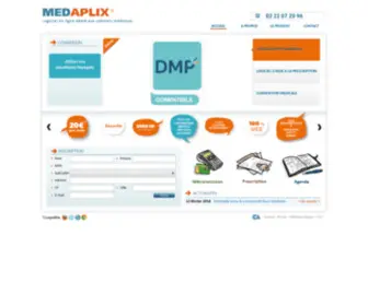 Medaplix.com(Logiciel médical en ligne) Screenshot