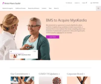 Medarex.com(Bristol Myers Squibb) Screenshot