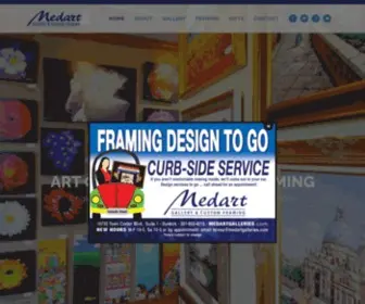 Medartgalleries.com(Medart Gallery & Framing) Screenshot