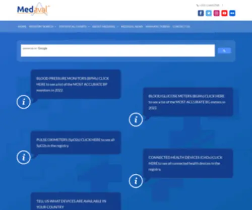Medaval.ie(Only consider Clinically Validated devices listed by Medaval) Screenshot