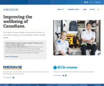 Medavie.ca(Medavie is a health company) Screenshot