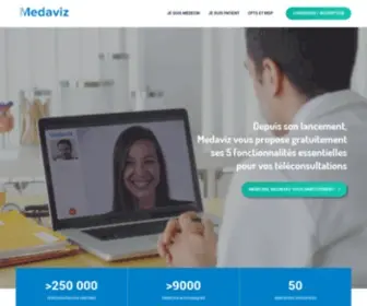 Medaviz.com(Éditeur de solutions numériques pour les acteurs de la santé) Screenshot