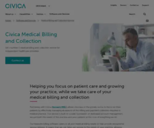 Medbc.co.uk(Medical Billing and Collection) Screenshot