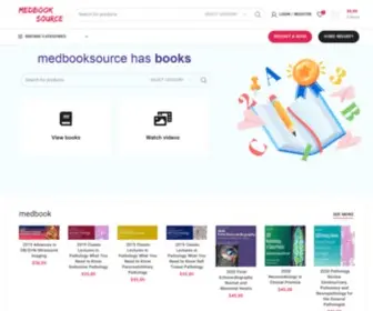 Medbooksource.com(Shop books and videos) Screenshot