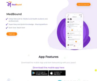 Medbound.com(Connecting Medical Community Worldwide) Screenshot