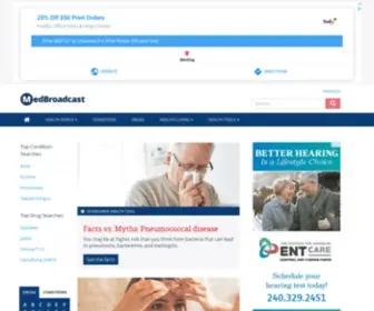 Medbroadcast.com(Canadian Health) Screenshot