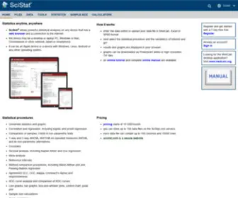 Medcalc.net(Allows powerful online statistical analyses on any device) Screenshot