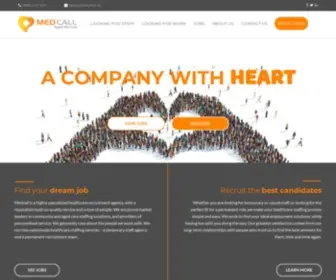 Medcall.co.nz(Specialist Recruitment & Staffing Company) Screenshot