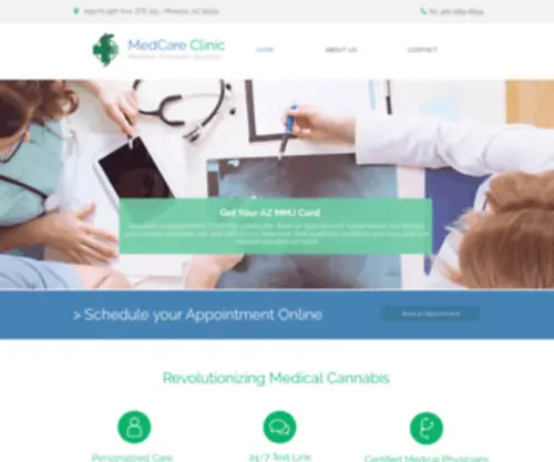 Medcareclinicaz.com(MedCare Clinic) Screenshot