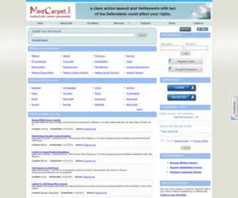 Medcarpet.com(Health care jobs) Screenshot