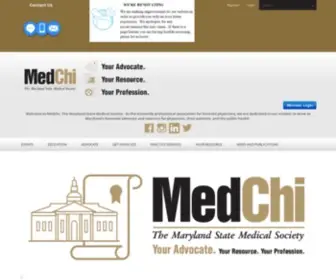 Medchi.org(MedChi, The Maryland State Medical Society) Screenshot