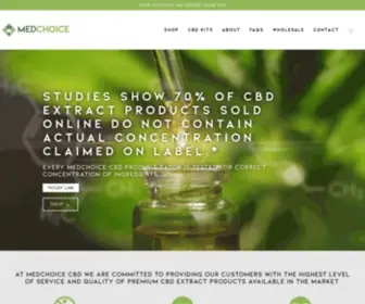 Medchoicecbd.com(CBD Extract Products) Screenshot