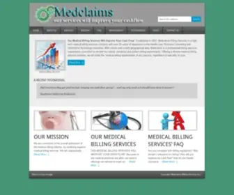 Medclaimsllc.com(Medical Billing Company in San Diego County) Screenshot