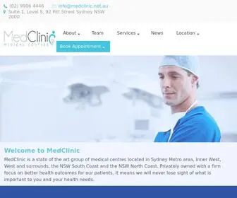 Medclinic.net.au(Home) Screenshot