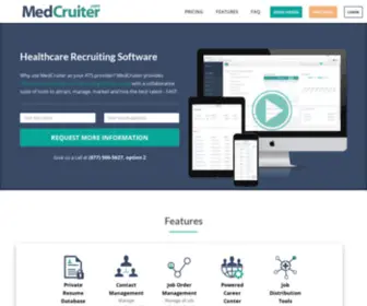 Medcruiter.com(Physician Recruiting Software ATS) Screenshot