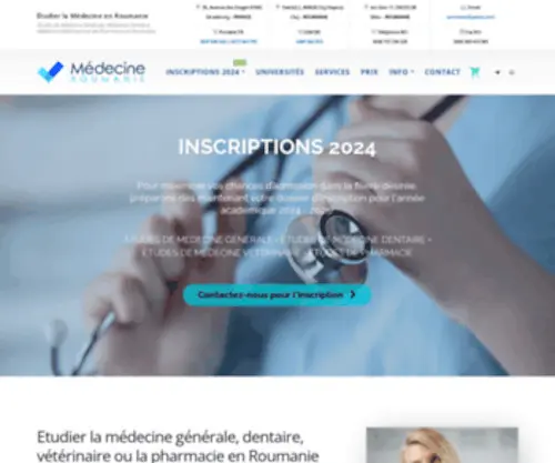 Medecine-Roumanie.com(Medecine Roumanie) Screenshot