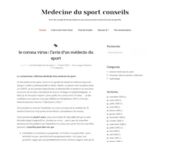 Medecinedusportconseils.com(Medecine du sport conseils) Screenshot