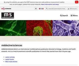 Medecinesciences.org(Médecine/sciences (M/S)) Screenshot
