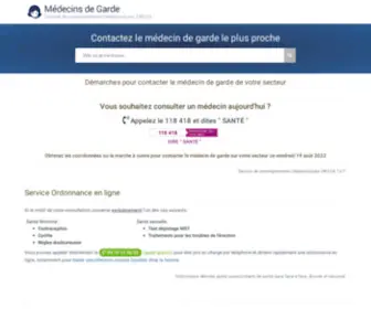 Medecinsdegarde.fr(Médecin de garde le plus proche) Screenshot