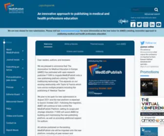 Mededpublish.org(MedEdPublish) Screenshot