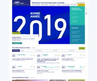 Medefinternational.fr(MEDEF) Screenshot