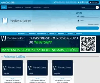 Medeirosleiloes.com.br(Site do leiloeiro oficial de Paranavaí/PR) Screenshot