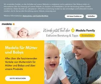 Medela.at(Medela Deutschland) Screenshot