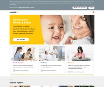 Medela.es(Homepage Medela) Screenshot