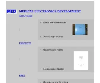 Medeldev.com(Medical Electronics Development) Screenshot