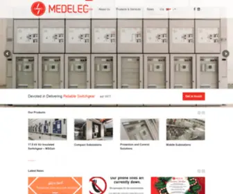 Medelec-Switchgear.com(Medium Voltage Switchgear & Electrical Distribution Equipment) Screenshot