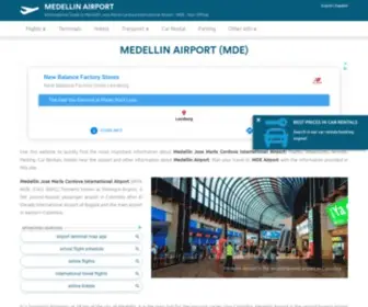 Medellin-Airport.com(Medellin Airport (MDE)) Screenshot