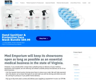 Medemp.com(Hampton Roads Medical Supply & Rentals) Screenshot